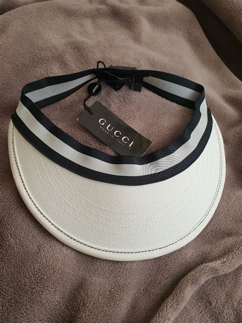 visor gucci|authentic Gucci visor.